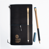 Blackwing x TRAVELER'S COMPANY notebook, pencil, and point guard